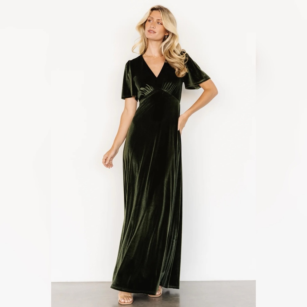 Baltic Born Vivian Dress in Olive